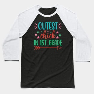 Cutest Chick In 1st Grade Baseball T-Shirt